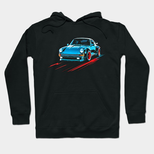 Porsche 930 Turbo Hoodie by TaevasDesign